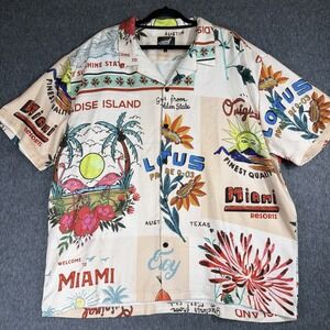 Fresh Prints of Bel-Air shirt Mens 4XL 'Florida-Theme' Hawaiian Vacation